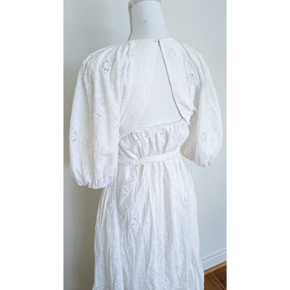 Aje Silvatica BRODERIE Midi Dress White - Picture 9 of 15